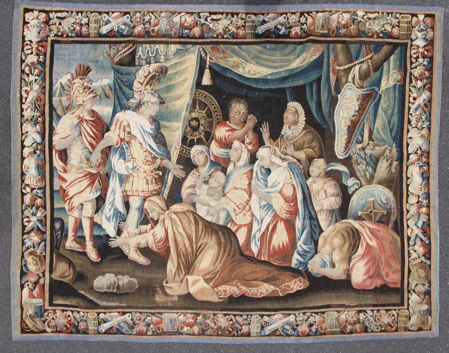 MONUMENTAL TAPESTRY CLASSICAL SCENE AND BORDER (1 of 6)