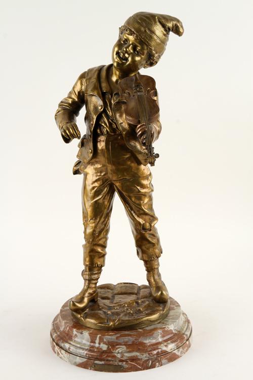 26” EMILE CARLIER "LA BONNE RECETTE" BRONZE SIGNED (1 of 8)
