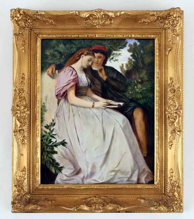 HEINRICH HAND PAINTED PORCELAIN PLAQUE SIGNED (1 of 6)
