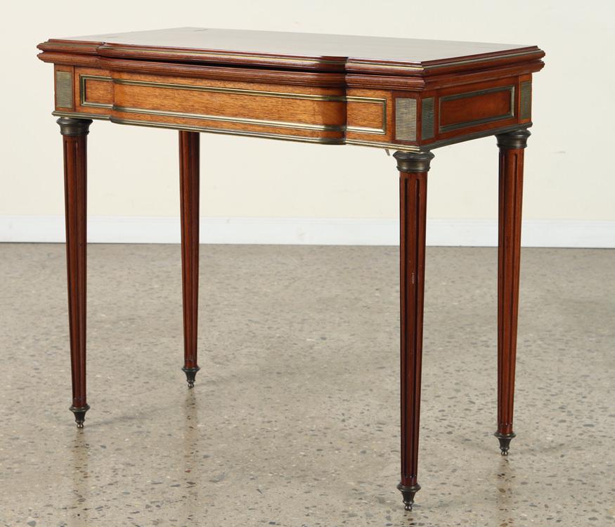 LOUIS XVI STYLE MAHOGANY CONSOLE GAMES TABLE (1 of 8)