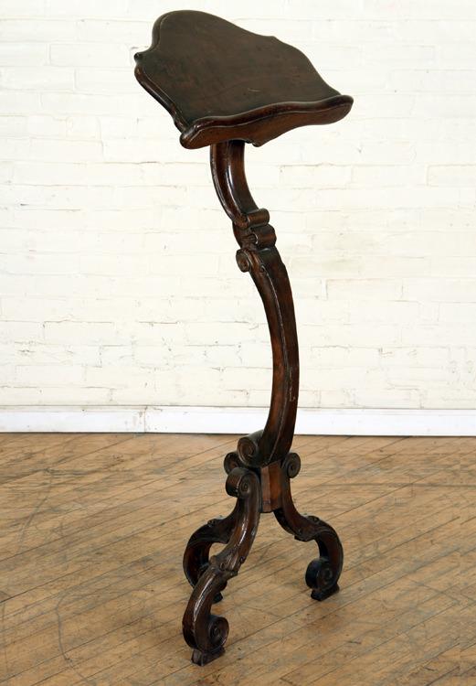 19TH CENTURY ITALIAN CARVED WALNUT LECTERN (1 of 7)
