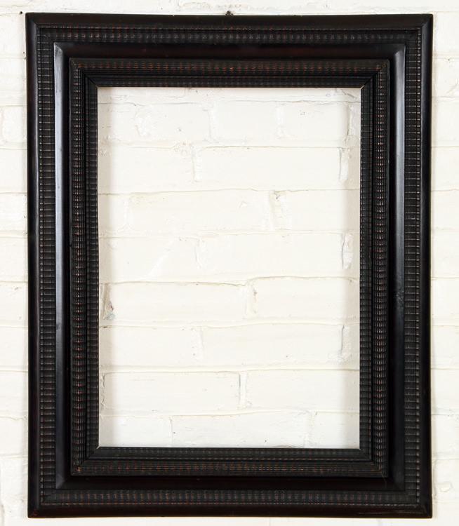 19TH C. EBONIZED DUTCH FRAME MADE IN ITALY MARKED (1 of 4)