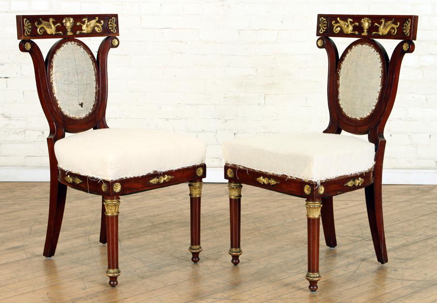 PR LATE 19TH C. BALTIC STYLE MAHOGANY SIDE CHAIRS (1 of 7)