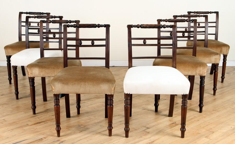 SET OF 8 WILLIAM IV MAHOGANY DINING CHAIRS (1 of 6)