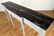 REGENCY STYLE CONSOLE TABLE BLACK MARBLE TOP - 3