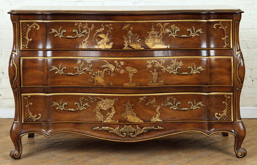 CHINOISERIE DECORATED DRESSER WHITE FURNITURE CO. (1 of 7)