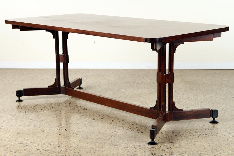 ITALIAN MID CENTURY MODERN ROSEWOOD WRITING TABLE (1 of 5)