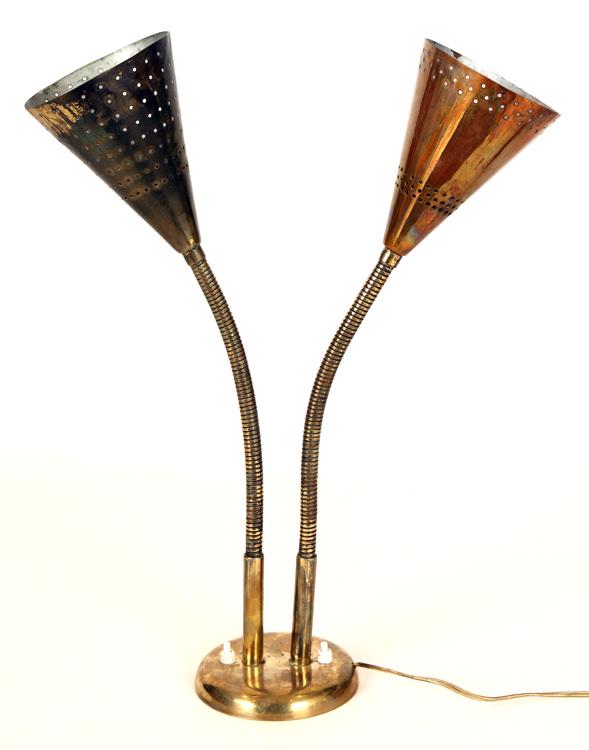 ITALIAN MID CENTURY MODERN BRASS TABLE LAMP C1970 (1 of 5)