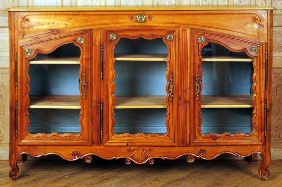 FRENCH CARVED WALNUT BRONZE MOUNTED CABINET 1850 (1 of 6)