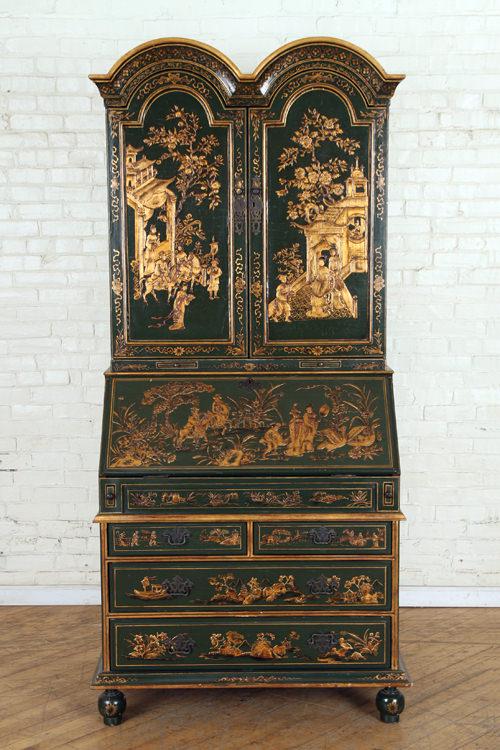 HIGHLY DECORATED CHINOISERIE SECRETARY DESK 1950 (1 of 10)