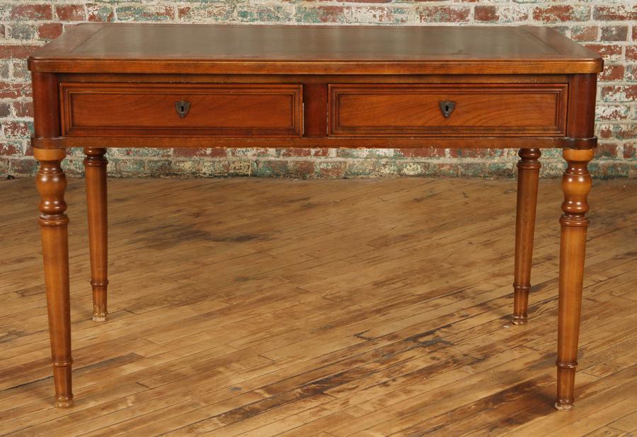 CHERRY LEATHER TOP FRENCH WRITING TABLE C.1950 (1 of 5)