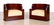 PAIR ART DECO STYLE BARREL BACK CLUB CHAIRS