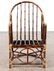 PAIR BAMBOO GARDEN CHAIRS ARCHED BACKS C. 1950 - 3