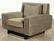 PAIR MID CENTURY MODERN UPHOLSTERED CLUB CHAIRS - 2