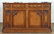 19TH C. FRENCH MARBLE TOP CARVED OAK SIDEBOARD