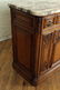 19TH C. FRENCH MARBLE TOP CARVED OAK SIDEBOARD - 3