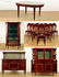 16 PIECE FRENCH DIRECTOIRE STYLE DINING SET