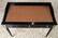 EBONIZED 3 DRAWER LEATHER TOP WRITING DESK C 1940 - 3