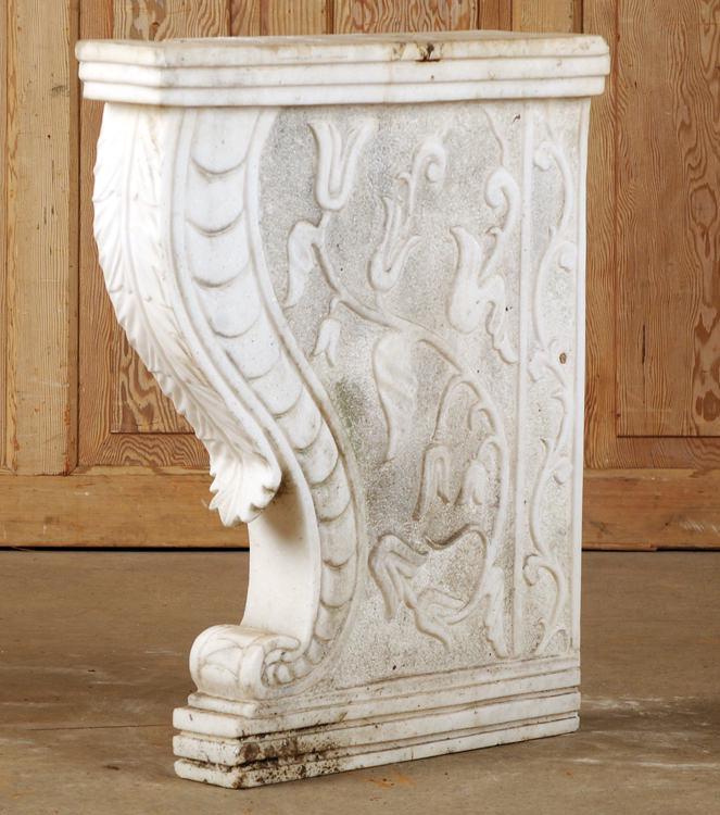 CARVED MARBLE ARCHITECTURAL ELEMENT (1 of 6)