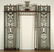 MONUMENTAL 3-PT WROUGHT IRON GARDEN ENTRY WAY