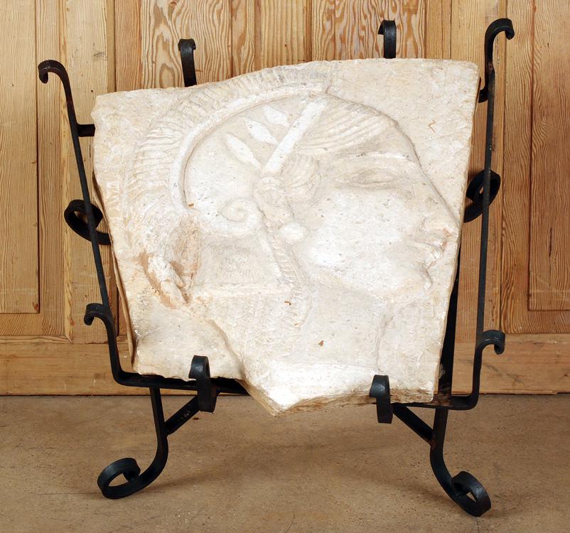 WROUGHT IRON GLASS TOP COFFEE TABLE LIMESTONE (1 of 5)