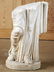 CARVED MARBLE GARDEN STATUE OF ROMAN FIGURE