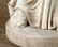 CARVED MARBLE GARDEN STATUE OF ROMAN FIGURE - 3