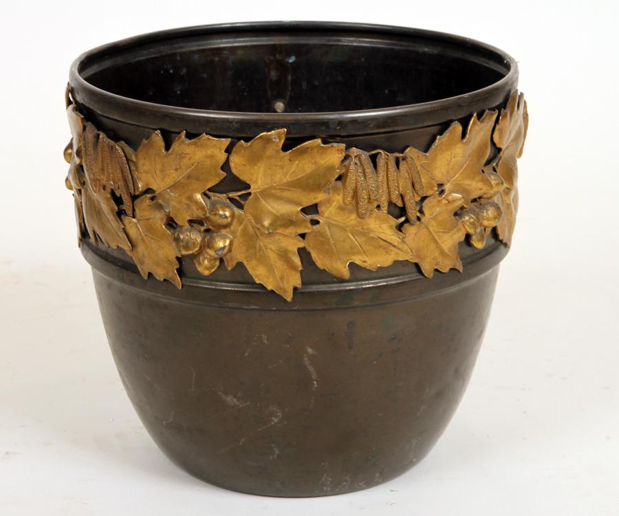 AUSTRIAN BRONZE AND COPPER PLANTER C.1900 (1 of 6)