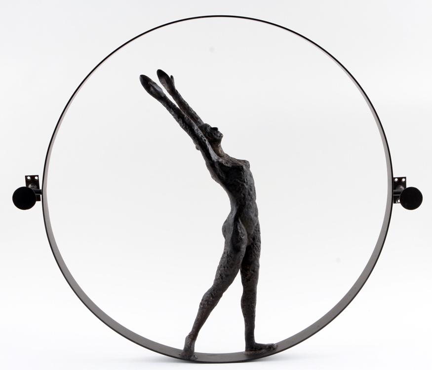 ATTR. ERNEST TROVA BRONZE DANCER WALL MOUNT (1 of 6)