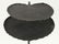 PAIR IRON GARDEN END TABLES PETAL FORM TOPS - 4
