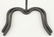 PAIR IRON GARDEN END TABLES PETAL FORM TOPS - 5
