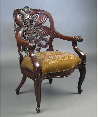 VICTORIAN LAMINATED CHAIR LIKE BELTER - 2