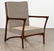 PR MAHOGANY OPEN ARM LOUNGE CHAIRS ANGULAR FRAMES - 2