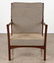 PR MAHOGANY OPEN ARM LOUNGE CHAIRS ANGULAR FRAMES - 3