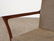 PR MAHOGANY OPEN ARM LOUNGE CHAIRS ANGULAR FRAMES - 4