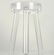 PETITE MID CENTURY MODERN LUCITE STOOL 3 LEGS
