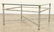 FAUX BAMBOO BRASS IRON COFFEE TABLE JANSEN