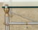 FAUX BAMBOO BRASS IRON COFFEE TABLE JANSEN - 4