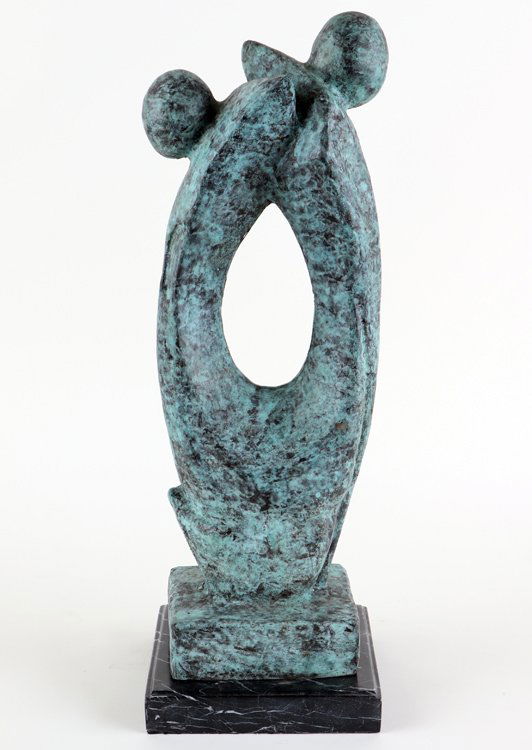 AFTER ALEXANDER ARCHIPENKO BRONZE ABRSTRACT (1 of 5)