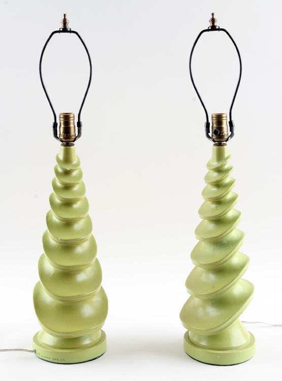 vintage plaster table lamps
