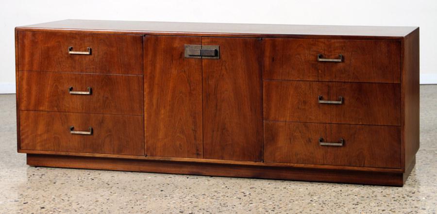 Milo Baughman For Founders Walnut Credenza 1960
