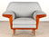 PAIR STYLIZED MID CENTURY MODERN CLUB CHAIRS 1960 - 2