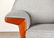 PAIR STYLIZED MID CENTURY MODERN CLUB CHAIRS 1960 - 5