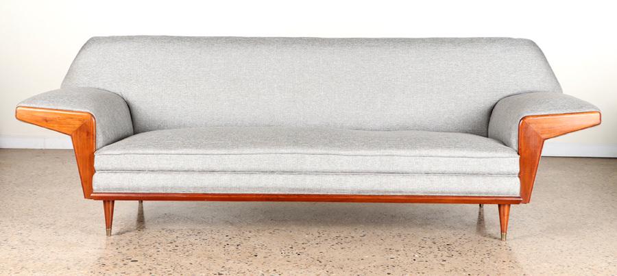 LARGE MID CENTURY MODERN SOFA CIRCA 1960 (1 of 5)