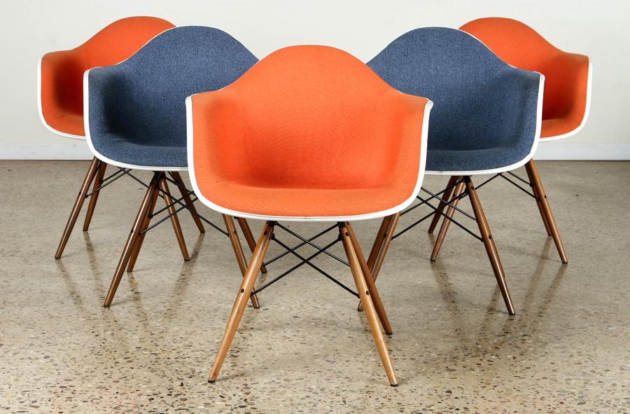 5 LABELED EAMES FOR HERMAN MILLER WHITE CHAIRS (1 of 9)