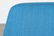 PAIR RED IRON LOUNGE CHAIRS W/ TEAL UPHOLSTERY - 8