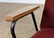 OPEN ARM LOUNGE CHAIR W/ LEATHER UPHOLSTERY - 7