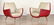 PAIR TWO TONE MID CENTURY MODERN CLUB CHAIRS 1950