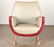 PAIR TWO TONE MID CENTURY MODERN CLUB CHAIRS 1950 - 4