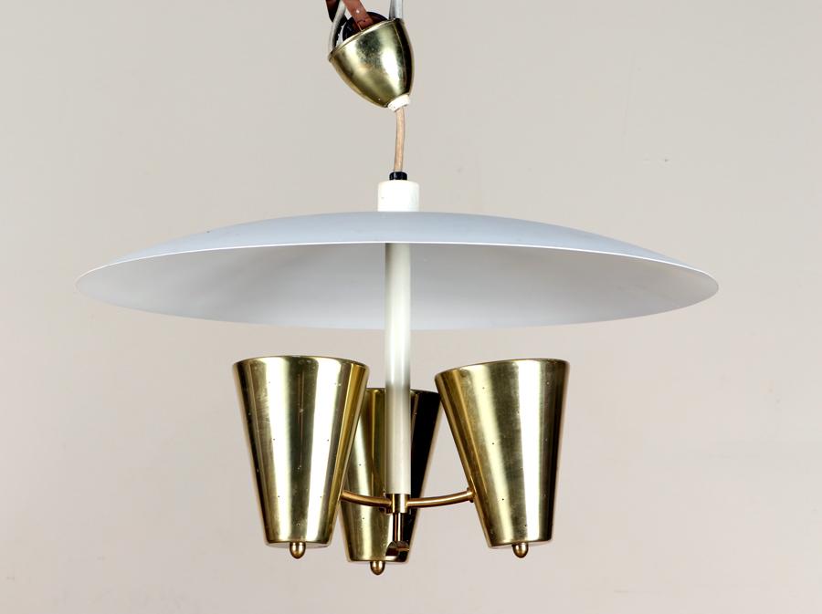 GERMAN TIN BRASS CHANDELIER MANNER PAAVO TYNELL (1 of 4)